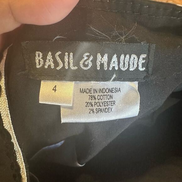 Basil & Maude Black Sequin Skirt - Picture 2 of 14